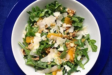 Wheat berry tangerine and arugula salad