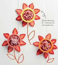 Strawberry beet pudding with cocnonut and chia