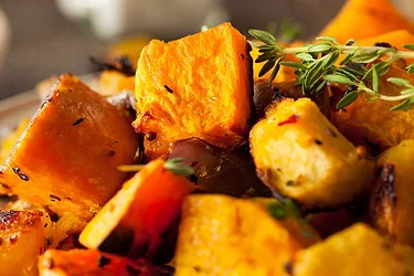 Butternut squash with fresh herbs