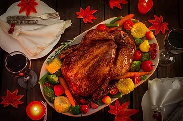 Fig rosemary sticky glazed turkey