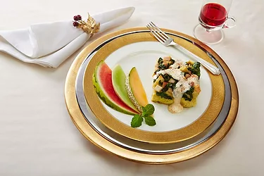 Florentine eggs benedict bake with mock hollandaise sauce