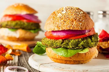 Vegetable protein patty