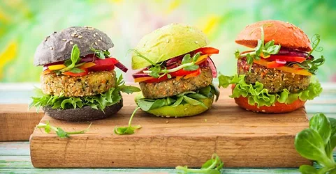 Plant based burgers