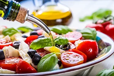 Italian mediterranean salad tomato olive