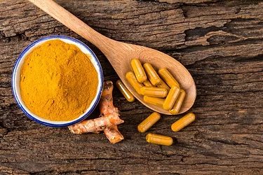 Turmeric powder capsule