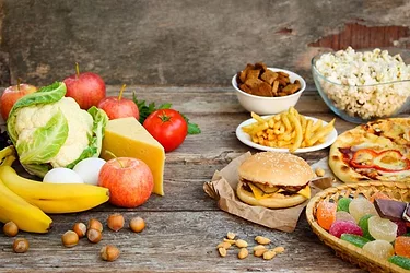 Unhealthy diet or health