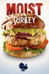 Moist turket burger