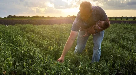 Puris organic farmer in field jpeg