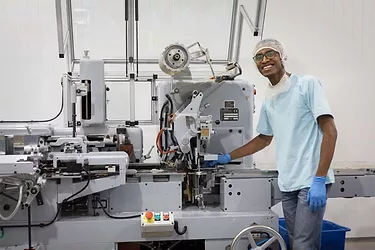 Chocolate factory wrapper machine