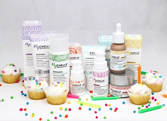 Mychelle cbd and packaging