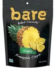 Bare snacks pinepapple chips