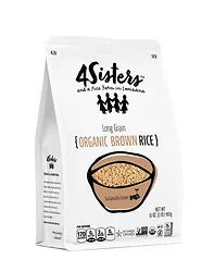 2lb organic longgrain brown bag
