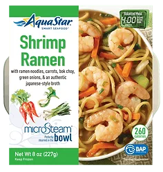 Shrimp ramen bowl
