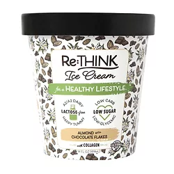 Re think almond with chocolate flakes front