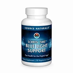 Screen time blue light support. bottle shot.sn2827