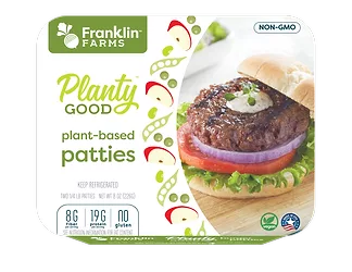 Franklin farms planty good patty burger package