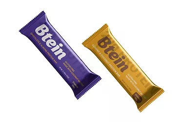 Btein energy bars chocolate almond and almond coconut