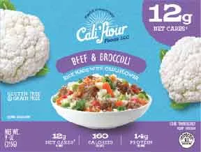 Califlour foods frozen food entree lineup