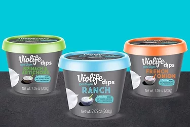 Violife vegan plant based dips
