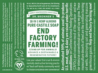 Dr. bronner factory farming