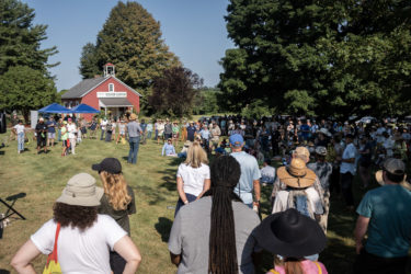 People gather at Rodale Institute's Annual Organic Field Day.