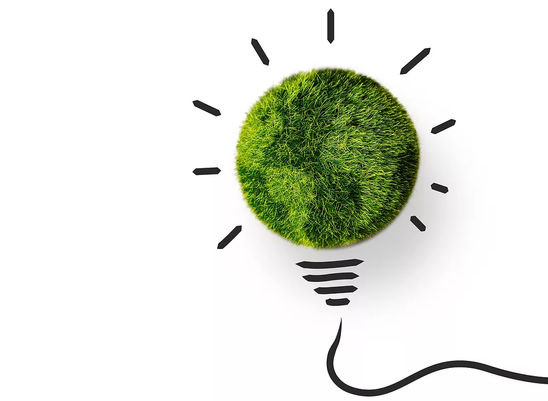 Concept creative idea and innovation with the globe for environment and conservation. Caring for Nature.
