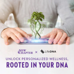 LifeDNA now provides consumers with curated New Chapter vitamin and supplement recommendations. 
