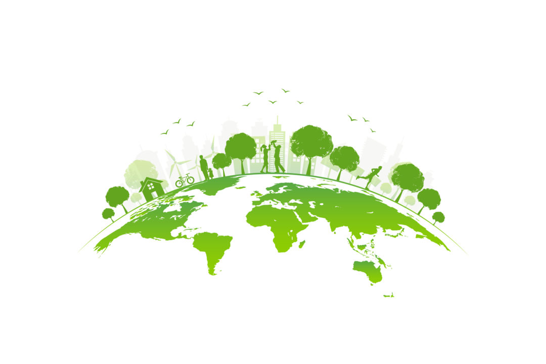 Sustainable development and World environmental. Ecology friendly