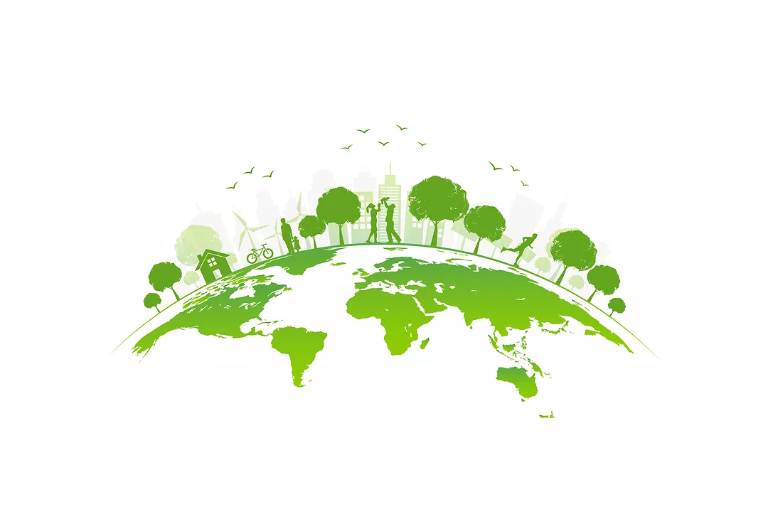 Sustainable development and World environmental. Ecology friendly