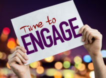 Time to Engage sign