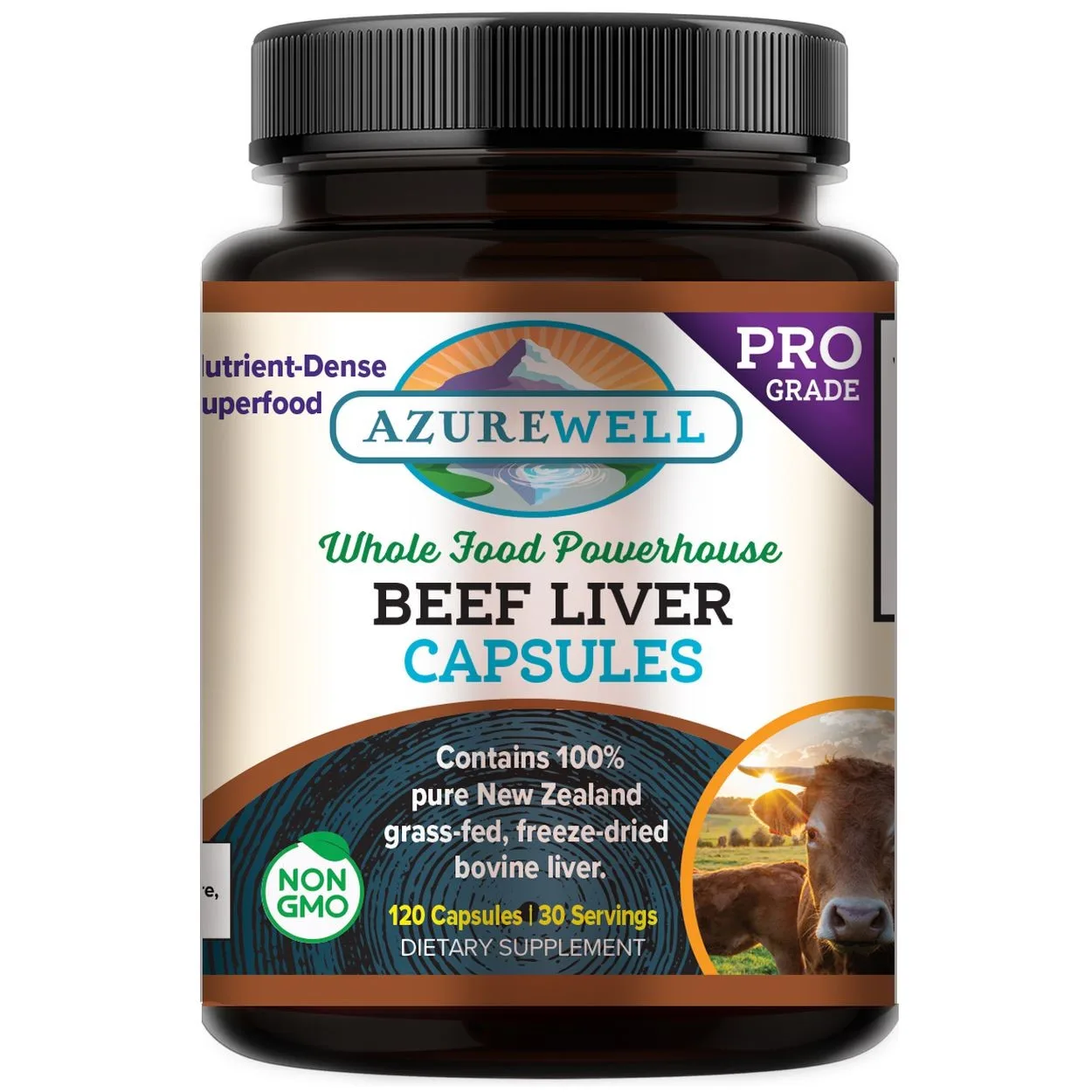 Azurestandard azurewell beef liver capsules