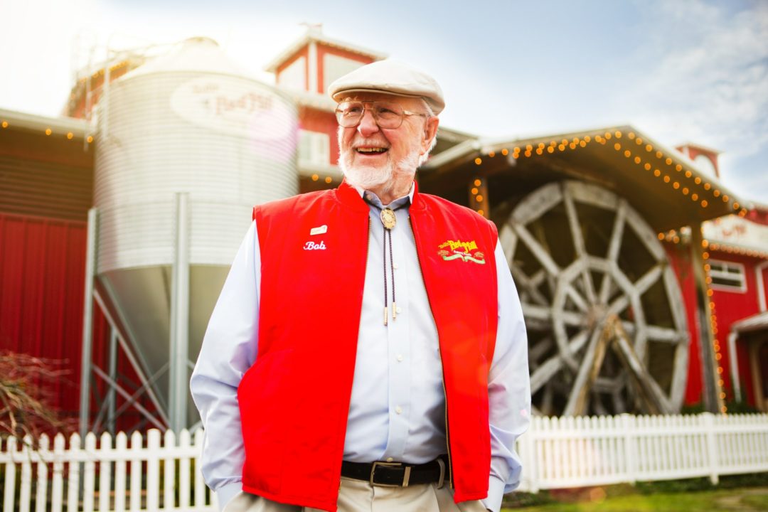Bob Moore in front of the Mill. Courtesy of Bob's Red Mill.