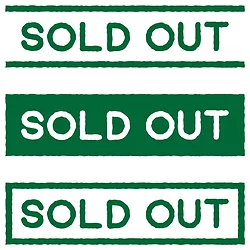 SOLD OUT label set in green