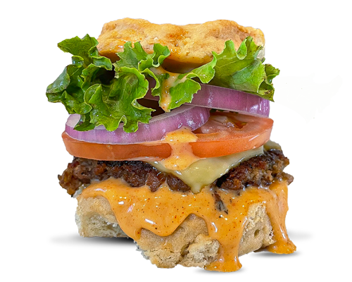 Brick City Vegan Biscuit and Burger