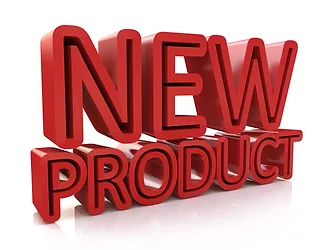 3D new product word on white isolated background in the design of information related to business. 3d illustration