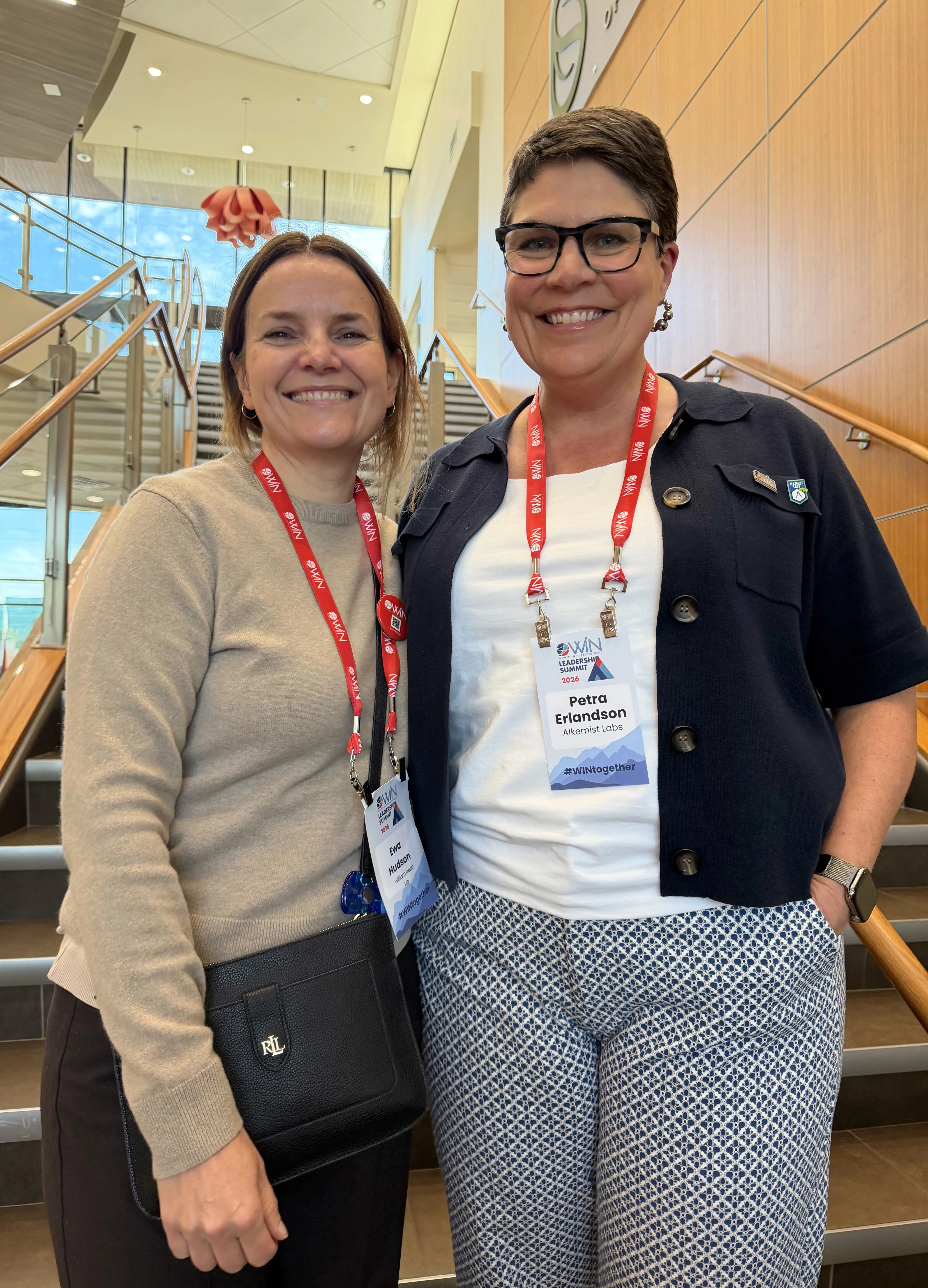 Ewa Hudson (L) with Petra Erlandson (R)
