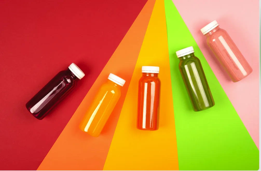 A rainbow of functional beverages to support well-being.